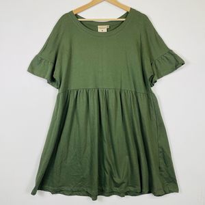 Jillian Harris x Jardines Domain Road Trip Green Oversized Dress Womens Small‎